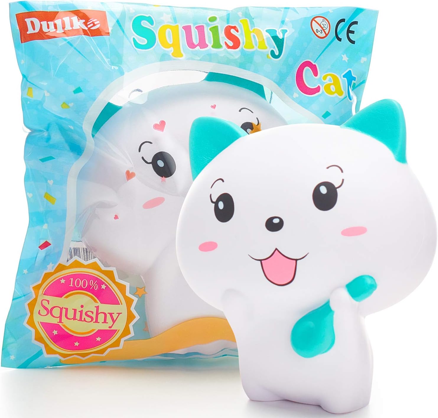 Squishies Cat Squishy Toys for Kids - Newest - Jumbo Squishies Slow Rising - Animal Squishys Stress Relief Toys - Super Soft and Slow - Kawaii Squishies - Fruit Scented Toy - Party Favors for Kids