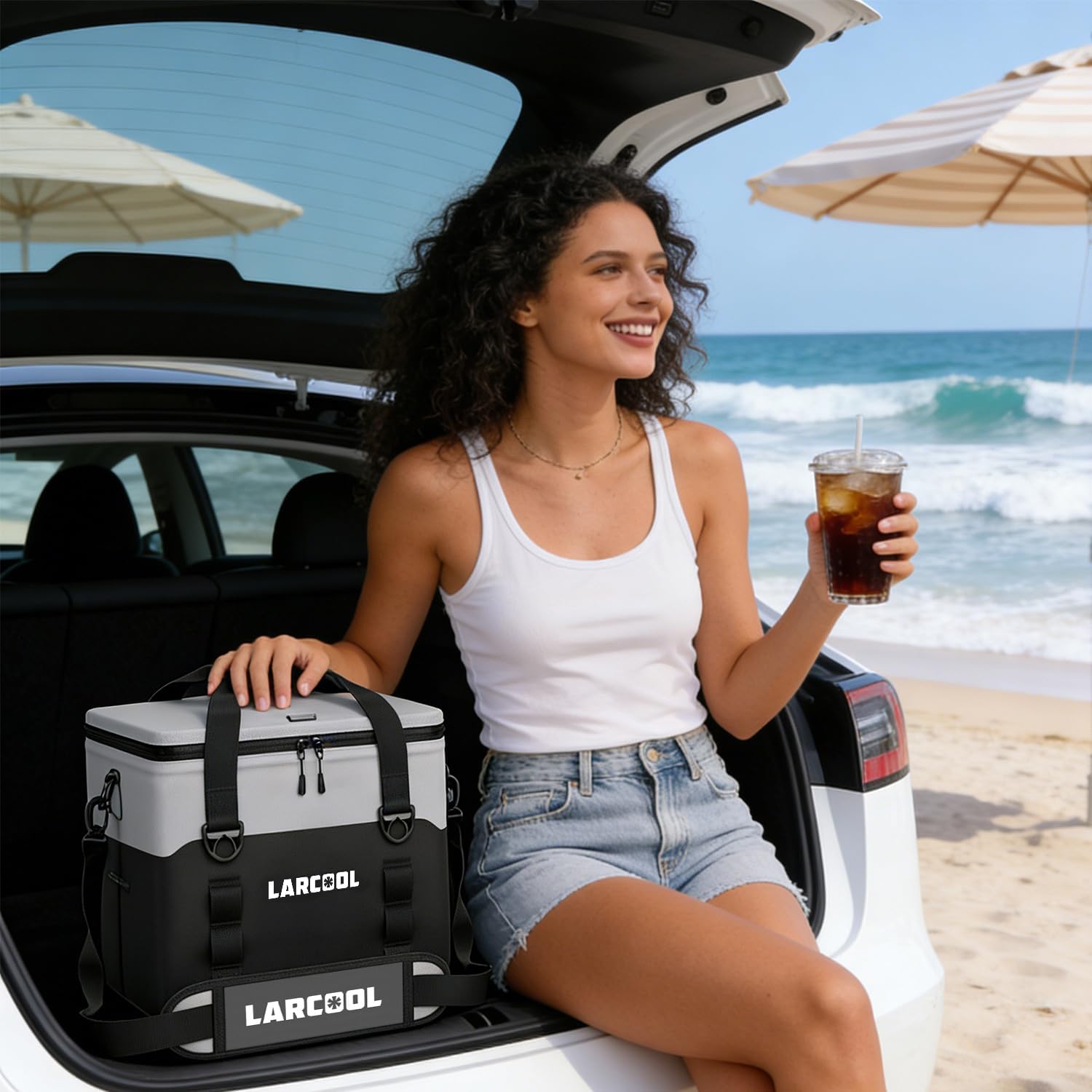 Ultra -Tough 24 Can Soft Cooler Bag | Insulated Waterproof Portable Ice Chest with Adjustable Strap | Large Leak-Proof Lunch Coolers Box for Beach | Travel | Camping | Car | Hiking - Image 2