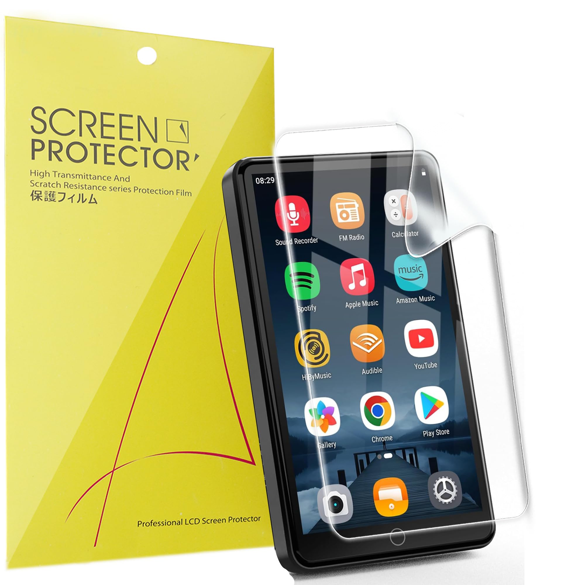 Lamshaw Compatible for AHENOD G12 MP3 Player Screen Protector, [6 Pack] Full Coverage TPU Clear Film Compatible for AHENOD G12 4.02