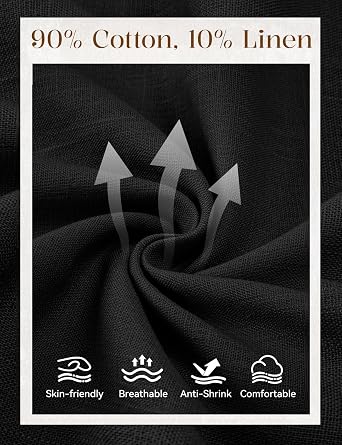 Linen Trousers Women's Summer Trousers Light and Airy Fabric Trousers Wide Leg Trousers Summer Elastic High Waist Palazzo Casual Trousers Loose Casual Chino Trousers Beach Trousers with
