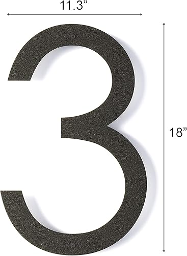 Miniatura 2 de Números de casa flotantes modernos de 18 pulgadas  Números de casa de metal extra grandes para exteriores  Números de dirección de casa con