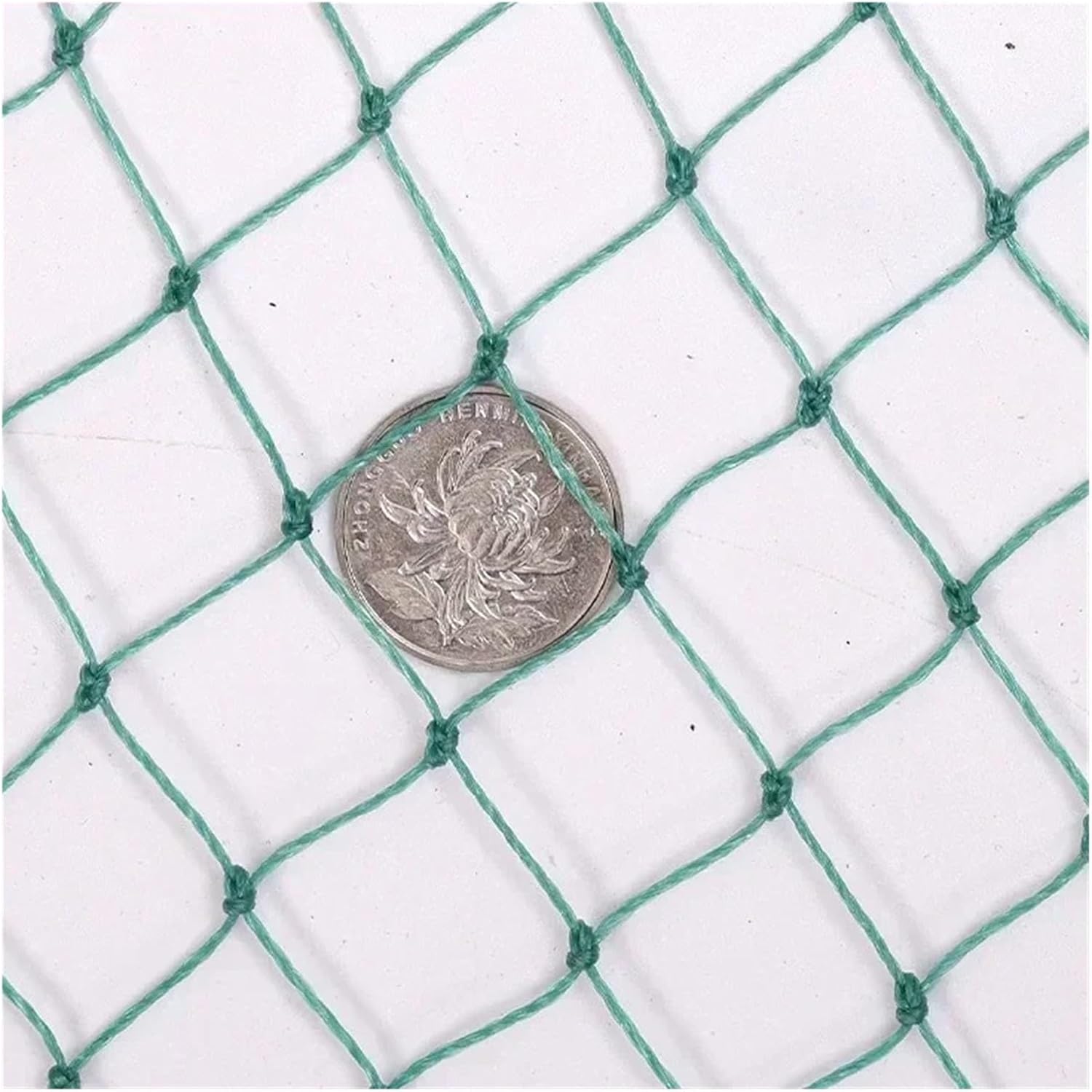 Nylon Anti Bird Netting Garden Bird Proof Net Crops Fish Pond Cherry Tree Fruit Nylon Protective Intercept Dog Cat Deer Fence(Green 6shares 2cm Hole,Wide 3x5m)