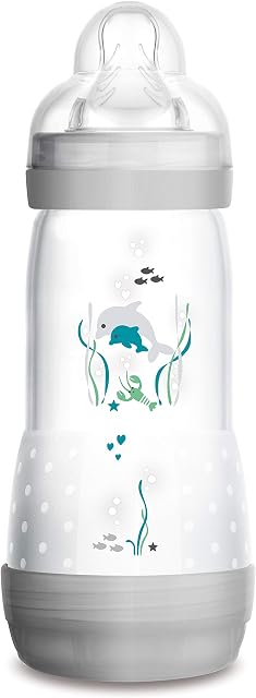 MAM Babyartikel 67531720 Butelka dla Niemowląt Zapobiegająca Kolce, 320 ml, Zielona