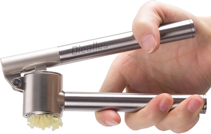 Presse-ail - Acier Inoxydable Concasseur D'ail/Ginge Broyeur Avec Panier Amovible Facile A Nettoyer 98438864