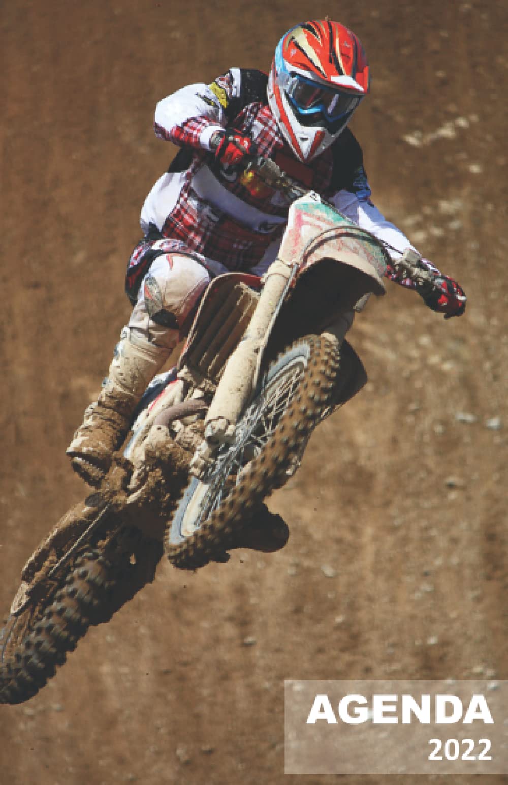 Agenda 2022: agenda 2022 dia por pagina , 365 días con fecha ,12 meses , calendario , Empleo del tiempo , Planificador anual para empresas, oficina, ... anual 2022 , motocross (Spanish Edition)