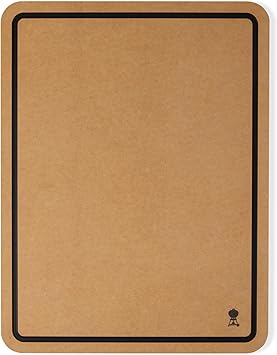 Weber Works Cutting Board Reversible Grill Prep & Serving Board with Juice Groove, KnifeFriendly DoubleSided Design for Weber Griddles & Outdoor Cooking Stations