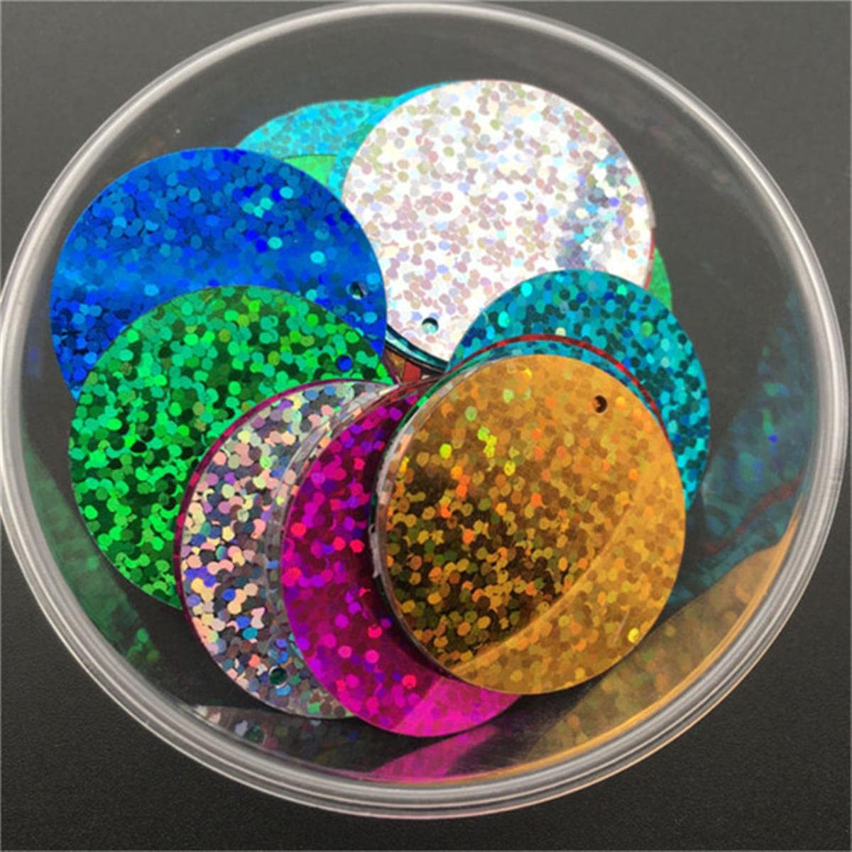 Paillettes Rondes Plates en PVC à coudre 20mm accessoires artisanat mariage