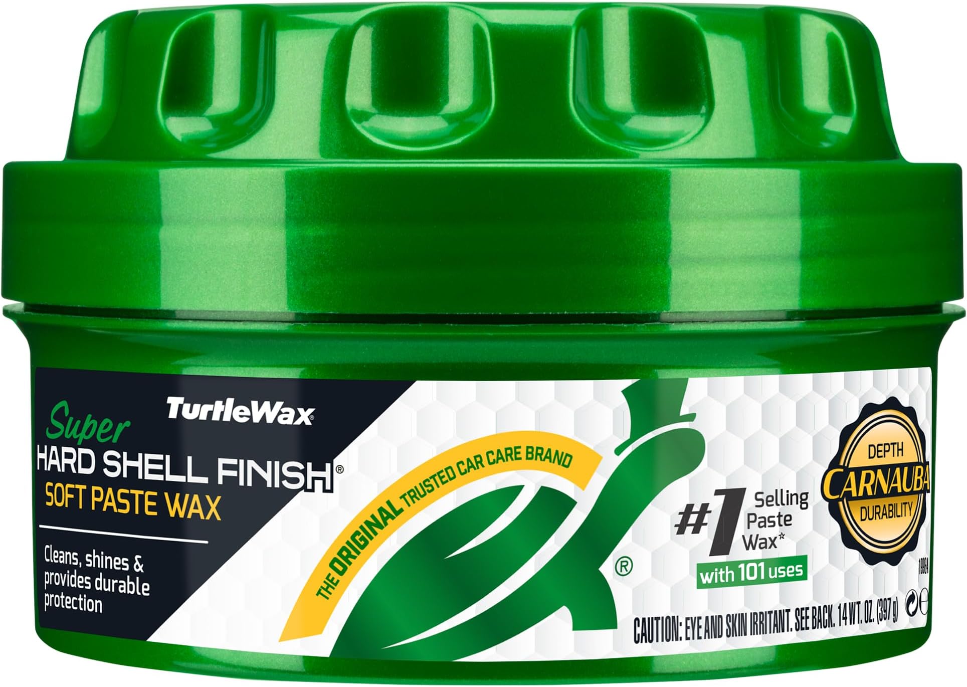 Turtle Wax 50187 Original Hard Shell Shine Car Paste Carnauba Wax 397G