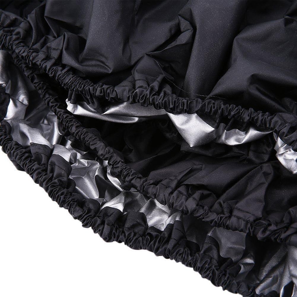 1 funda protectora impermeable para cortacésped (Negro, 245 x 50 x 140 cm)