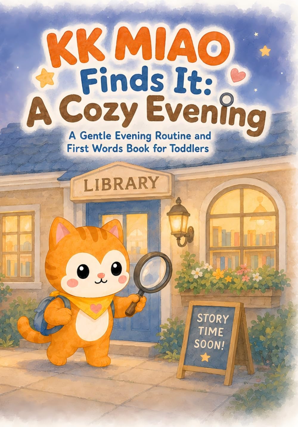KK MIAO Finds It: A Cozy Evening: A Gentle Evening Routine and First Words Book for Toddlers (KK MIAO Books)