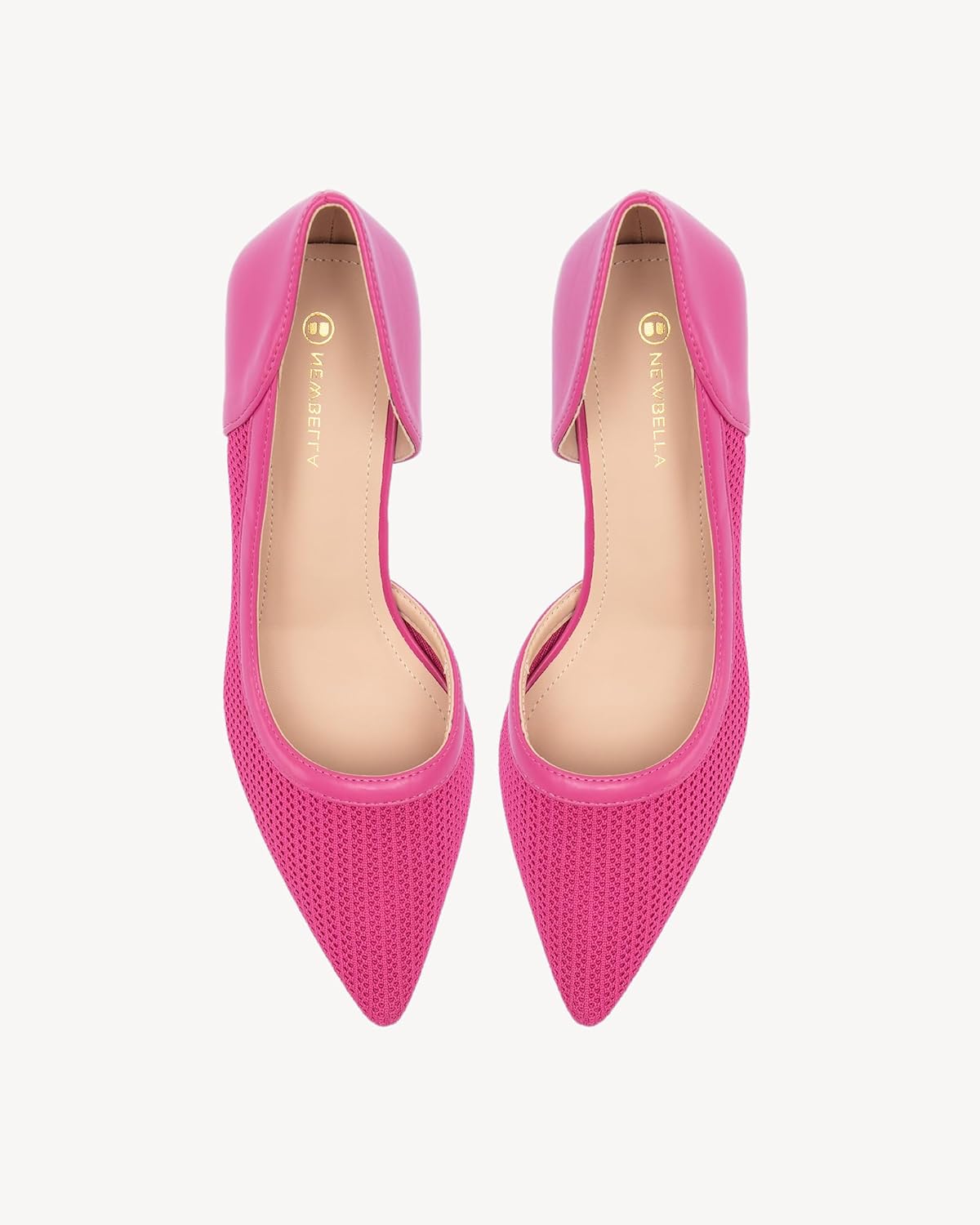 NEWBELLA Women's Elegant Kitten Heel Pumps - Pointed Toe Mid Heel Dress Shoes, Comfortable Office Pumps for Daily Commute & Professional Wear - Image 6