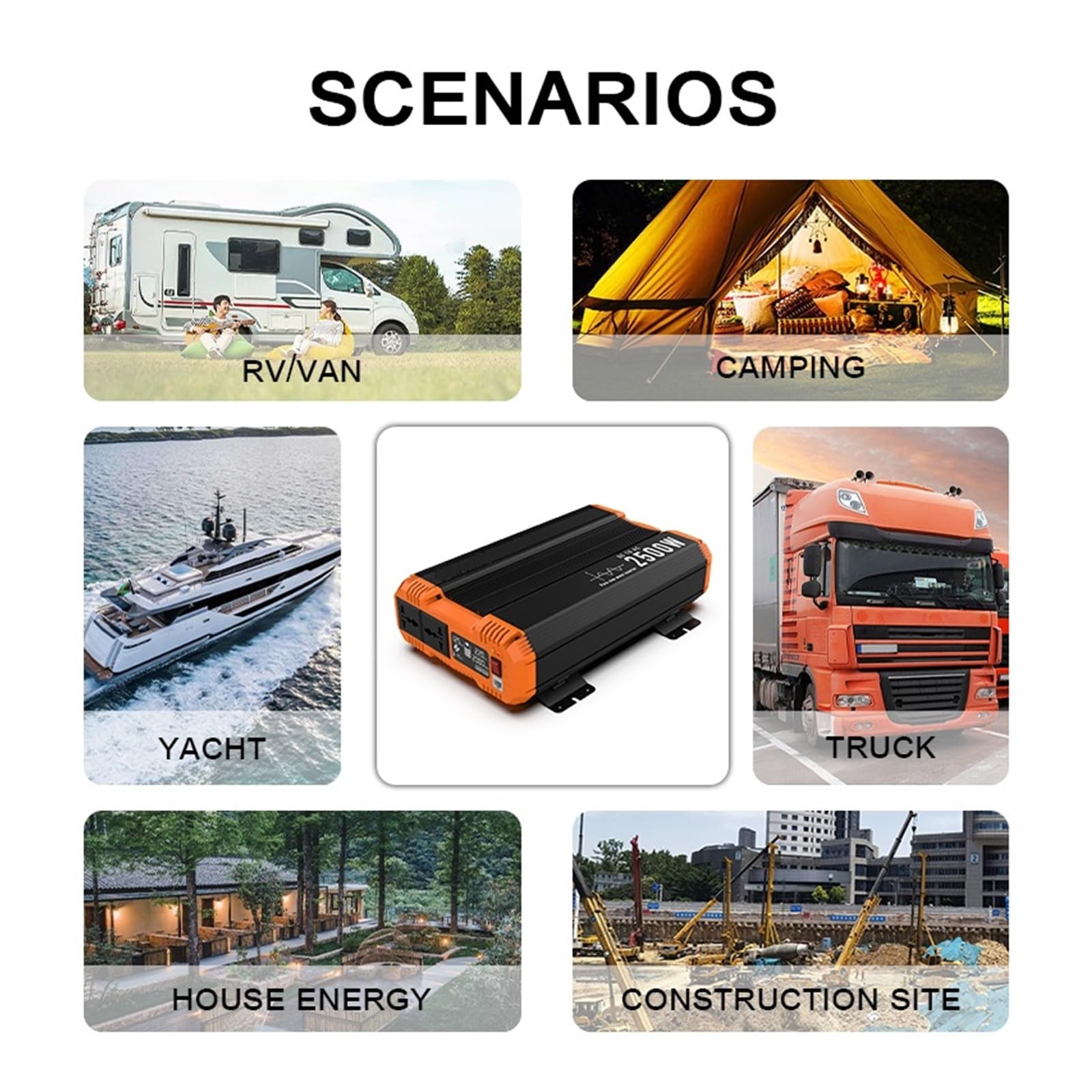 Inversor 12v 230v Seno Puro 3kw 2500w 2000w 1800w 1500w 1200w con Convertidor De Voltaje LCD(PSC-1200W,12V)