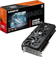 Vista 12 de GIGABYTE Tarjeta gráfica Radeon RX 7700 XT Gaming OC 12G, 3 ventiladores WINDFORCE de 12 GB 192 bits GDDR6, tarjeta de video GV-R77XTGAMING OC-12GD