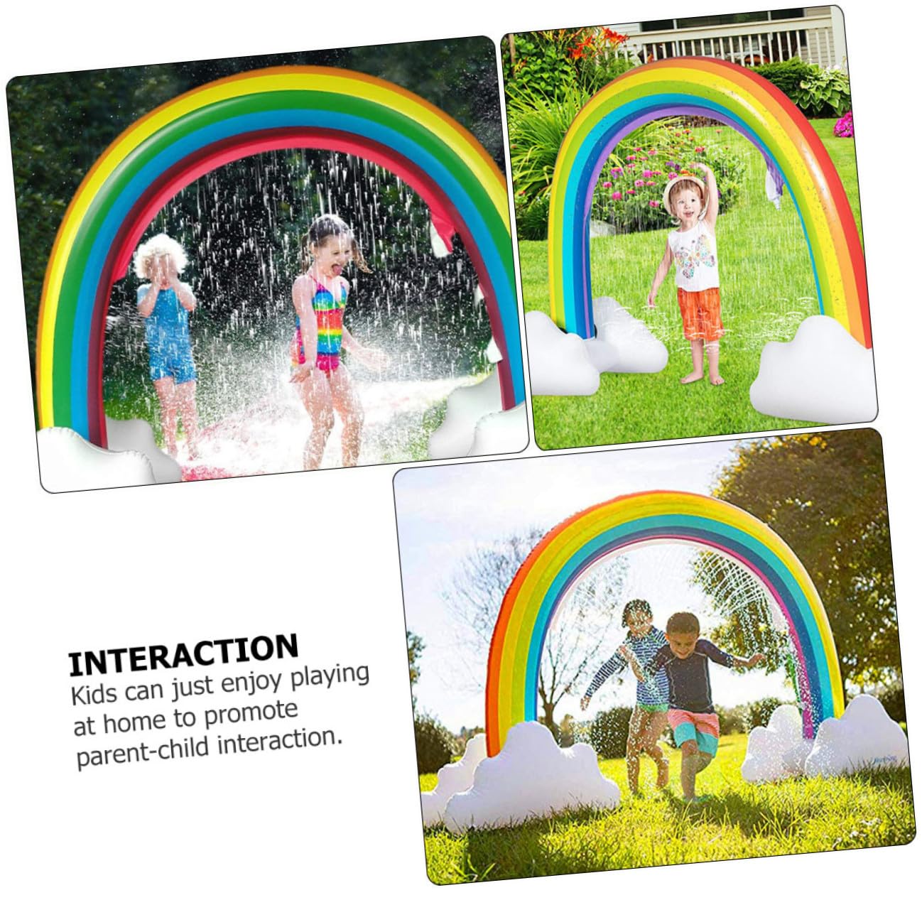 Arche Gonflable Arroseur 1pc PVC Jouet d'eau pour Garçon et Filles | Plage et Fête, Facile à Nettoyer, Structure Robuste, Jeu D’été, Usage Extérieur