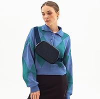 Vista 141 de Riñonera cruzada para mujeres y hombres, bolsa para cinturón para senderismo con correa ajustable, riñonera para correr, entrenamiento, deportes