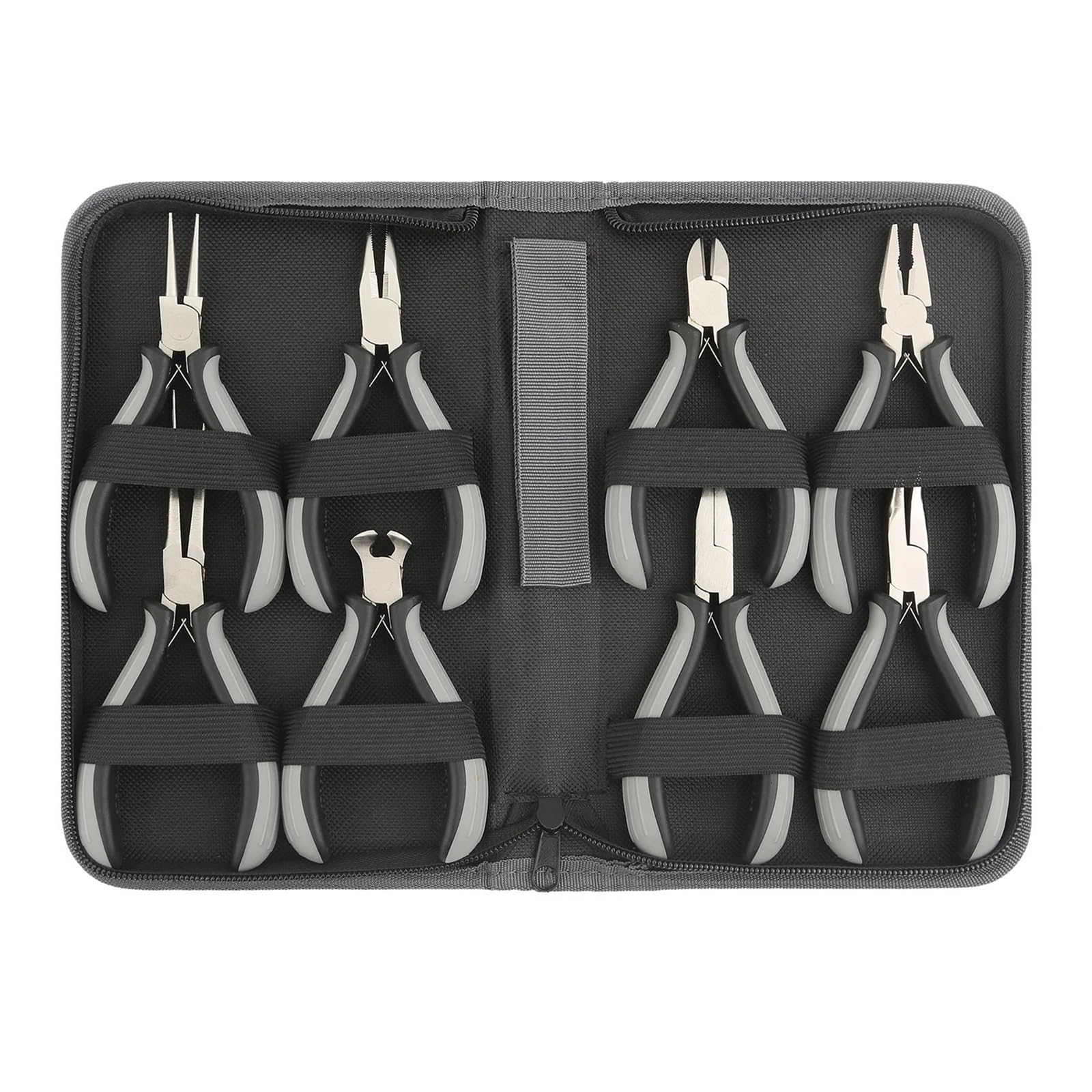 Set Di Pinze Set di 8 pinze for attrezzi con mini Borsa for riparazione Naso lungo piatto piegato Combinazione rimozione universale for uso domestico