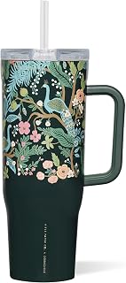 Corkcicle Cruiser Tumbler, 40 oz, Peacock Blue | Leak-Resistant Lid - Car-Friendly Base - BPA-Free Materials - No-Sweat Exterior - Easy-Clean Design - Durable Construction