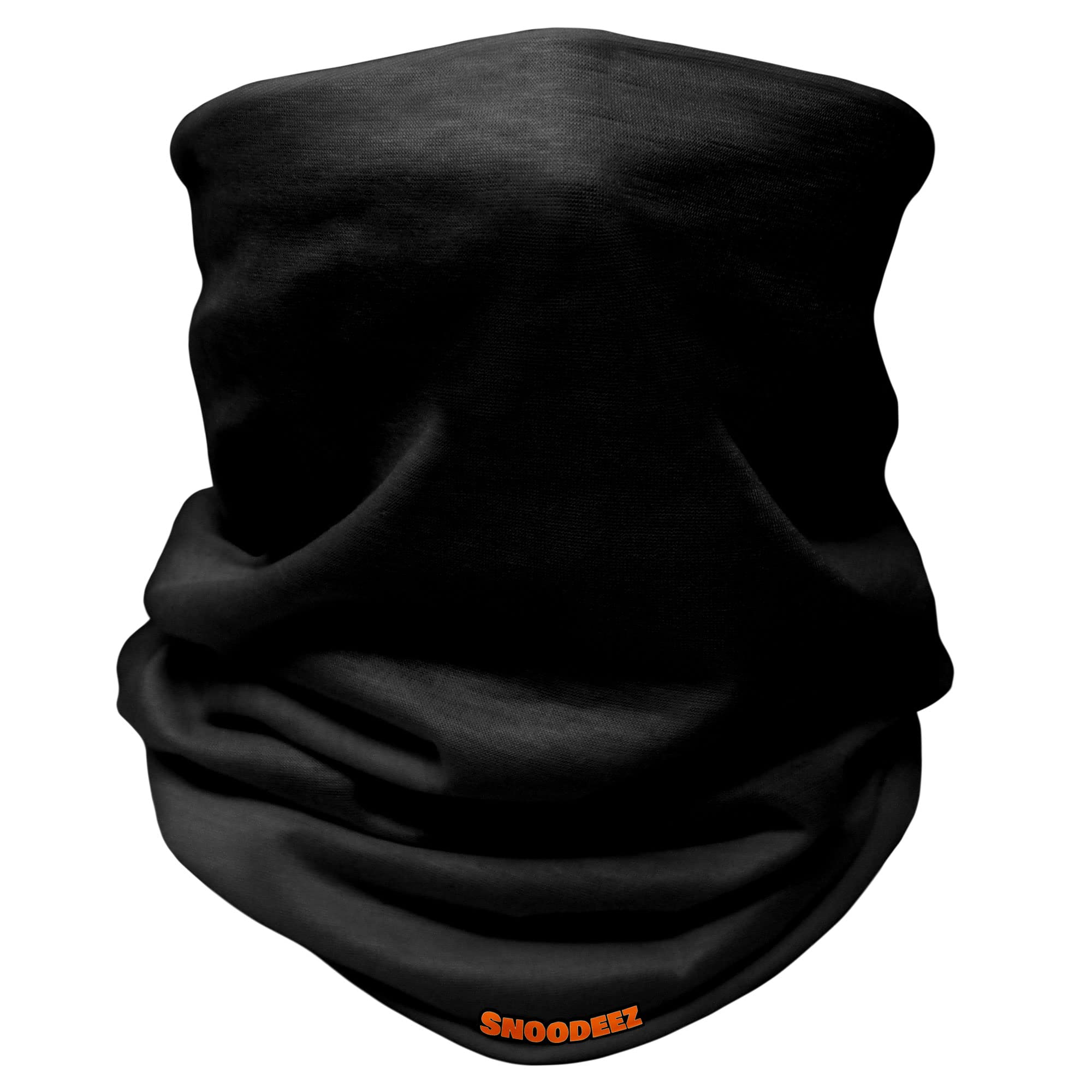 Kids Plain Multifunctional Snood Headwear (Black, One Size)