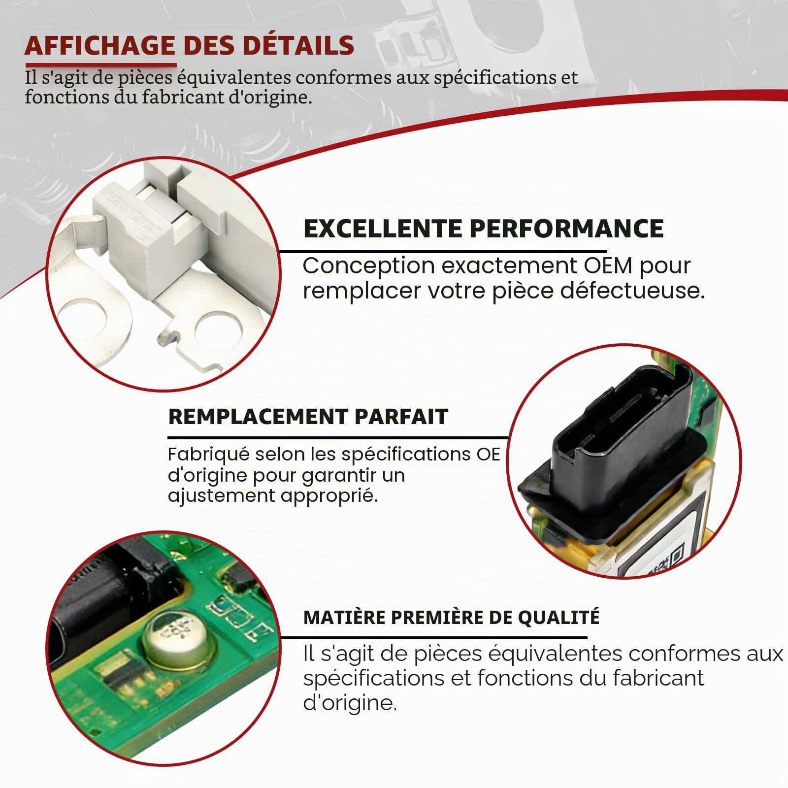 Boîtier Fusibles Borne Batterie pour C4 Picasso 308CC 308SW 3008 2012-2019 2008-2013 5008 RCZ 2010-2015 Gestionnaire de Batterie Boîtier Fusibles 28236841