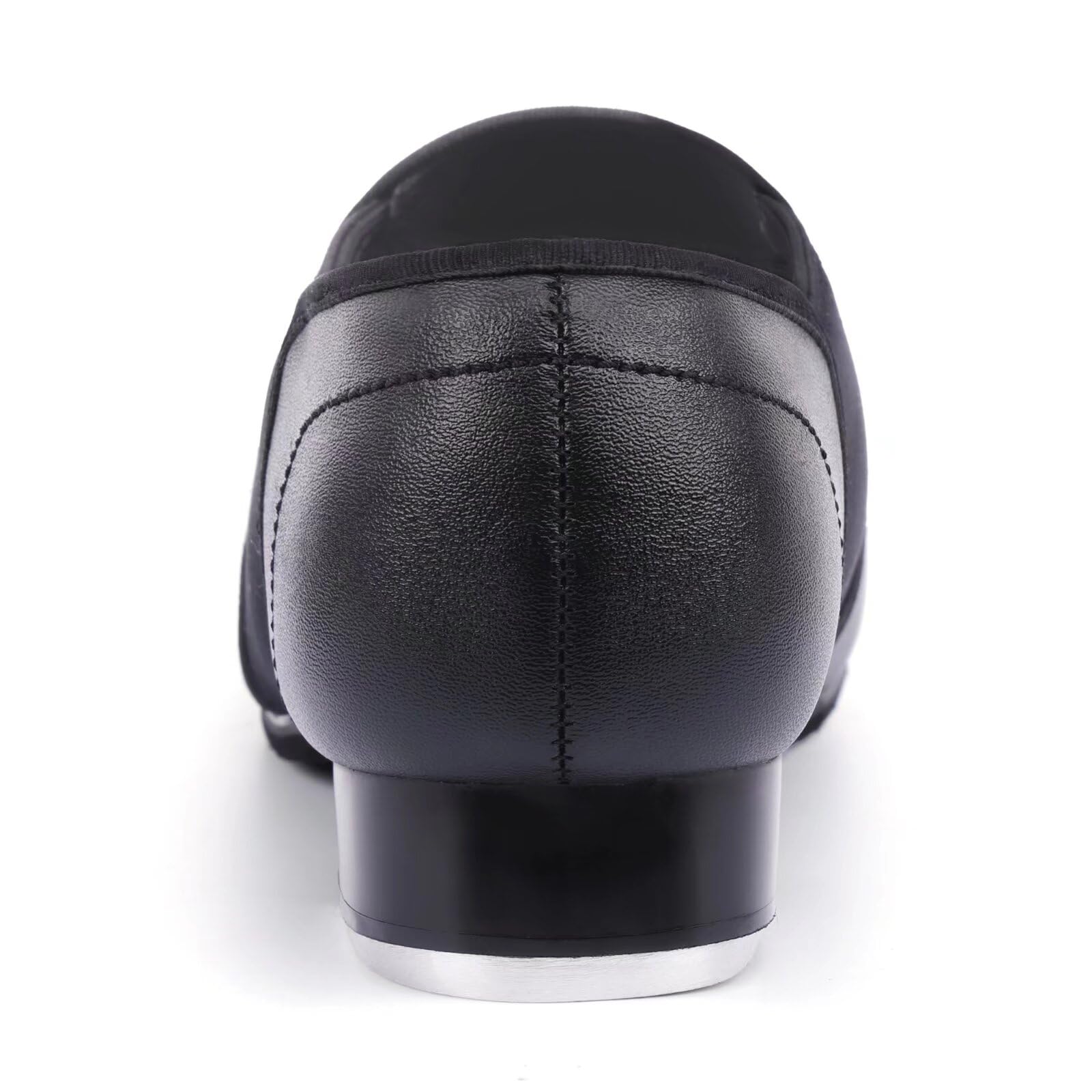 ARCLIBER Black Tap Shoes for Women and Men PU Leather Slip On Women Tap Dance Shoes 6