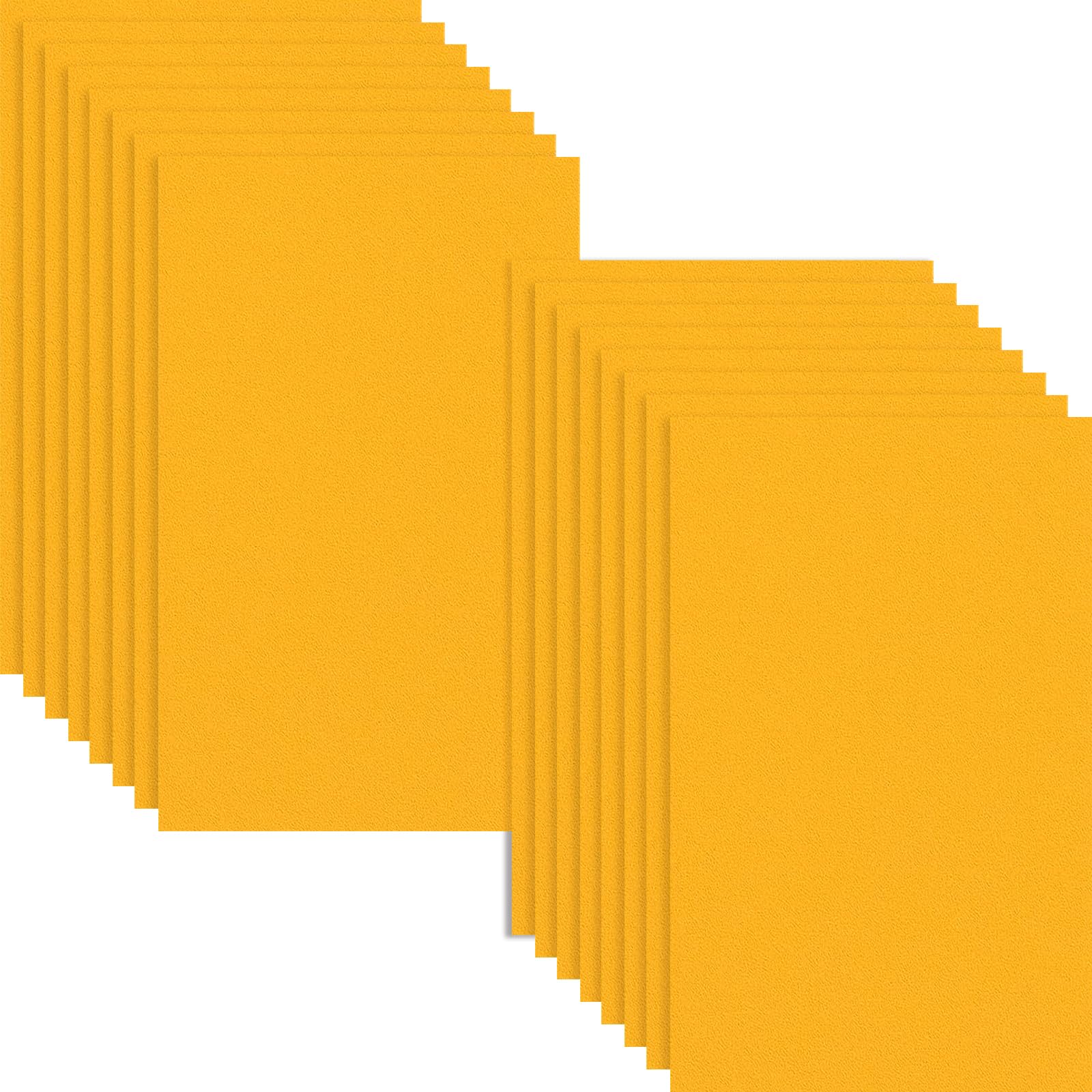 HXJDAM 16 pcs Felt Sheets, 29 cm x 18 cm Yellow Felt Fabric, Non-Woven Fabric for DIY Sewing Crafts, and School Projects (7.2" X 11.6")
