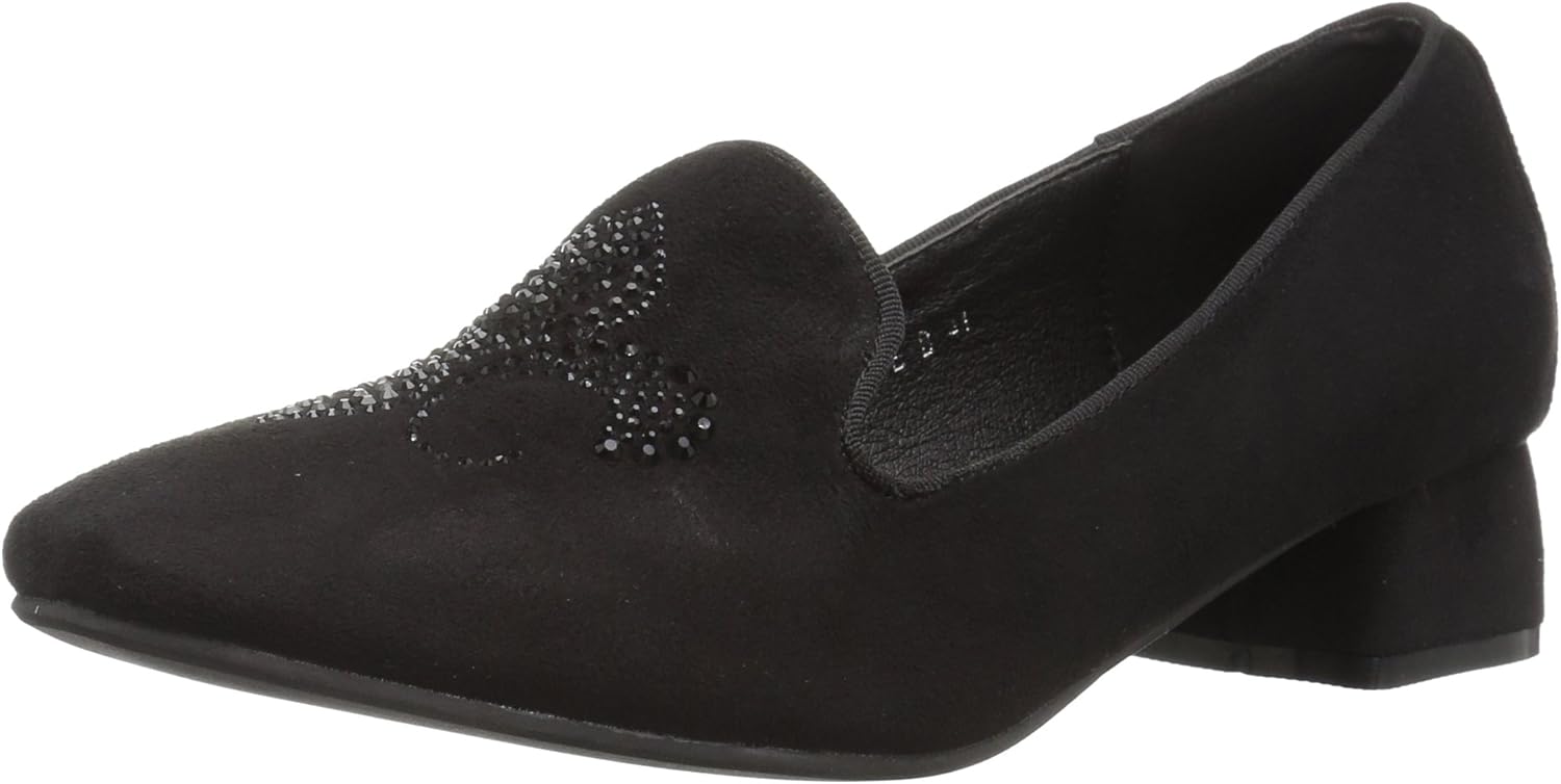 Azura by Spring Step Women's Fleurde Slip-On Loafer, Black, 36 EU/5.5-6 M US
