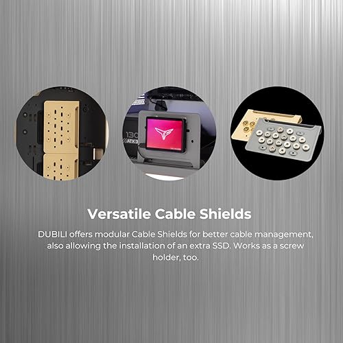 Miniatura 4 de InWin Dubili - Chasis para juegos de torre completa (serie iBuildiShare) con ventilador ARGB preinstalado x 4 (gris titanio)