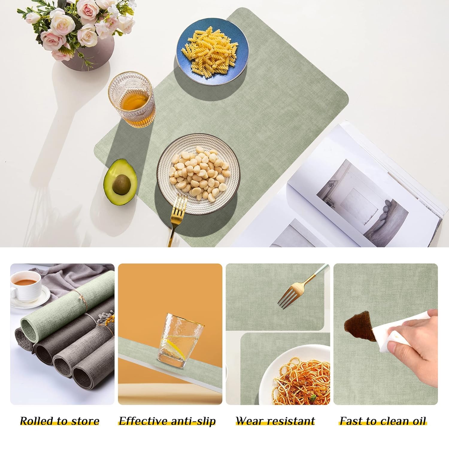 Purejoy Placemats and Coaster Sets 6 - Image 4