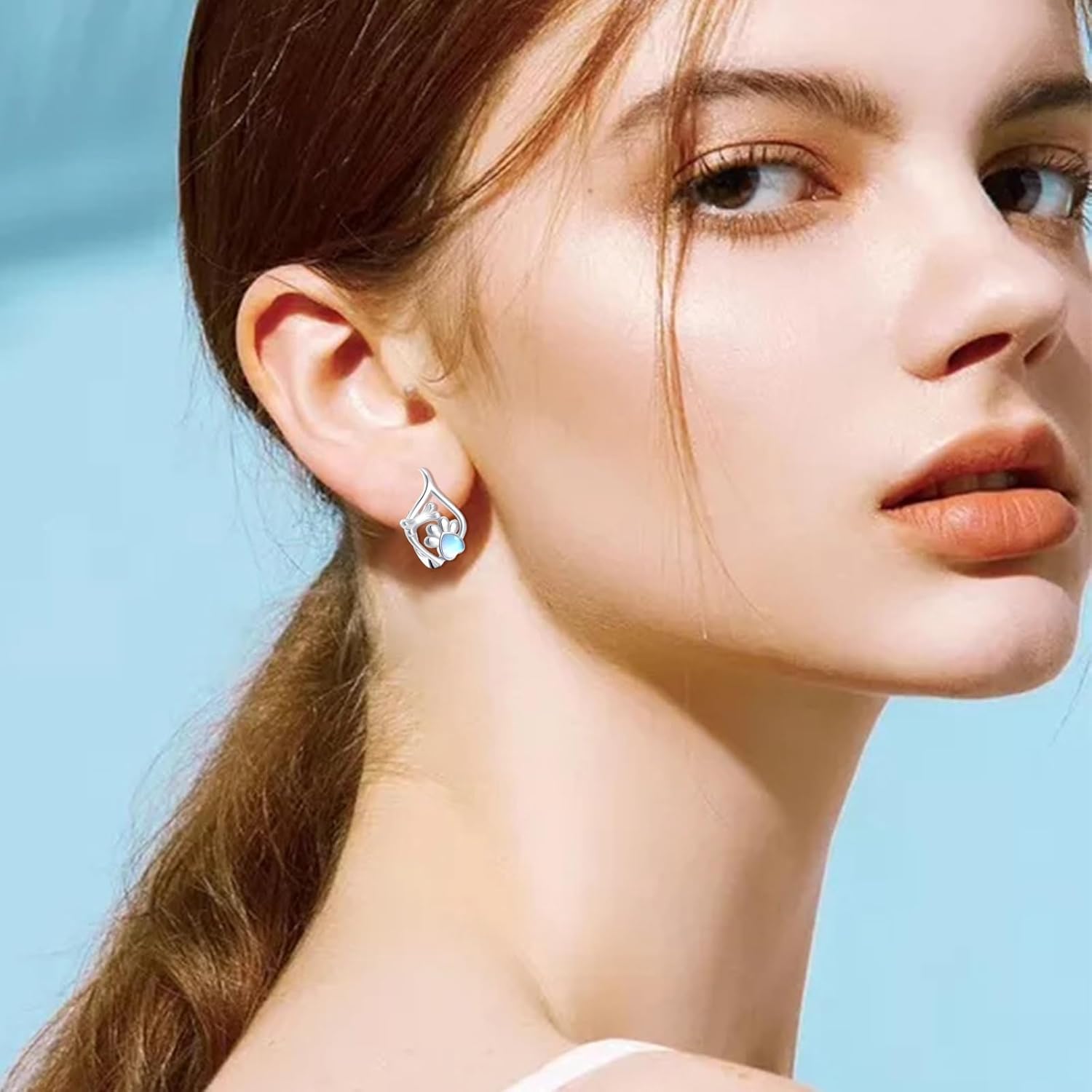 Animal Hoop Earrings for Women 925 Sterling Silver Panda/Koala/Dog/Cat Animal Huggie Earrings Gifts for Women