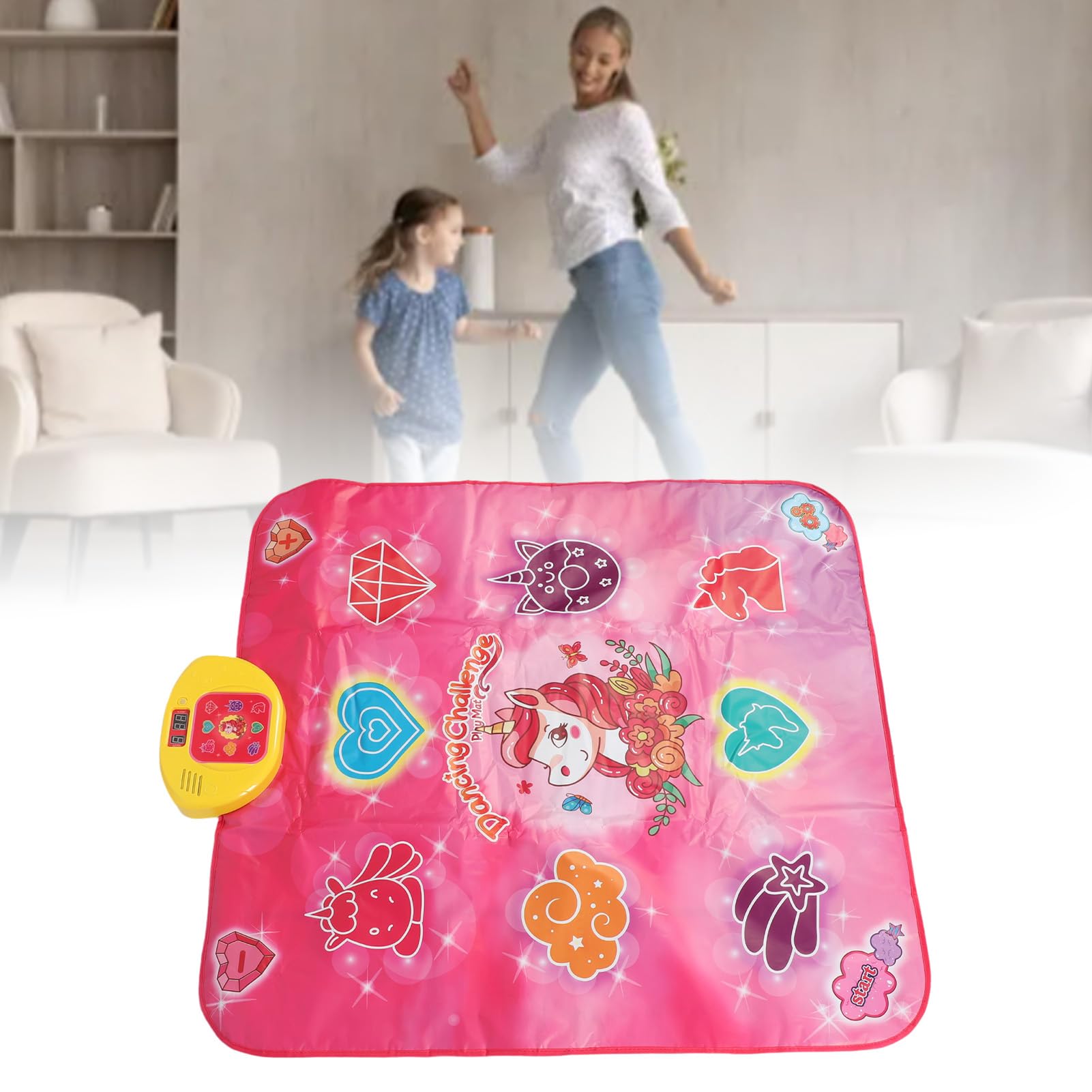 Alfombrilla de Baile Electrónica para Niños, Divertida, Multifuncional, Fitness, para Niños, Hogar, Escuela, Ligera, Fácil de Usar