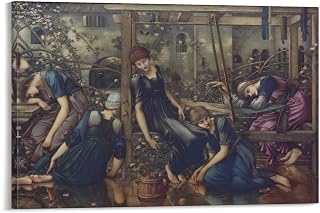 Edward Burne Jones-The Garden Court Poster Decorative Painting Canvas Wall Art Living Room Posters Bedroom Painting 24x36inch(60x90cm)