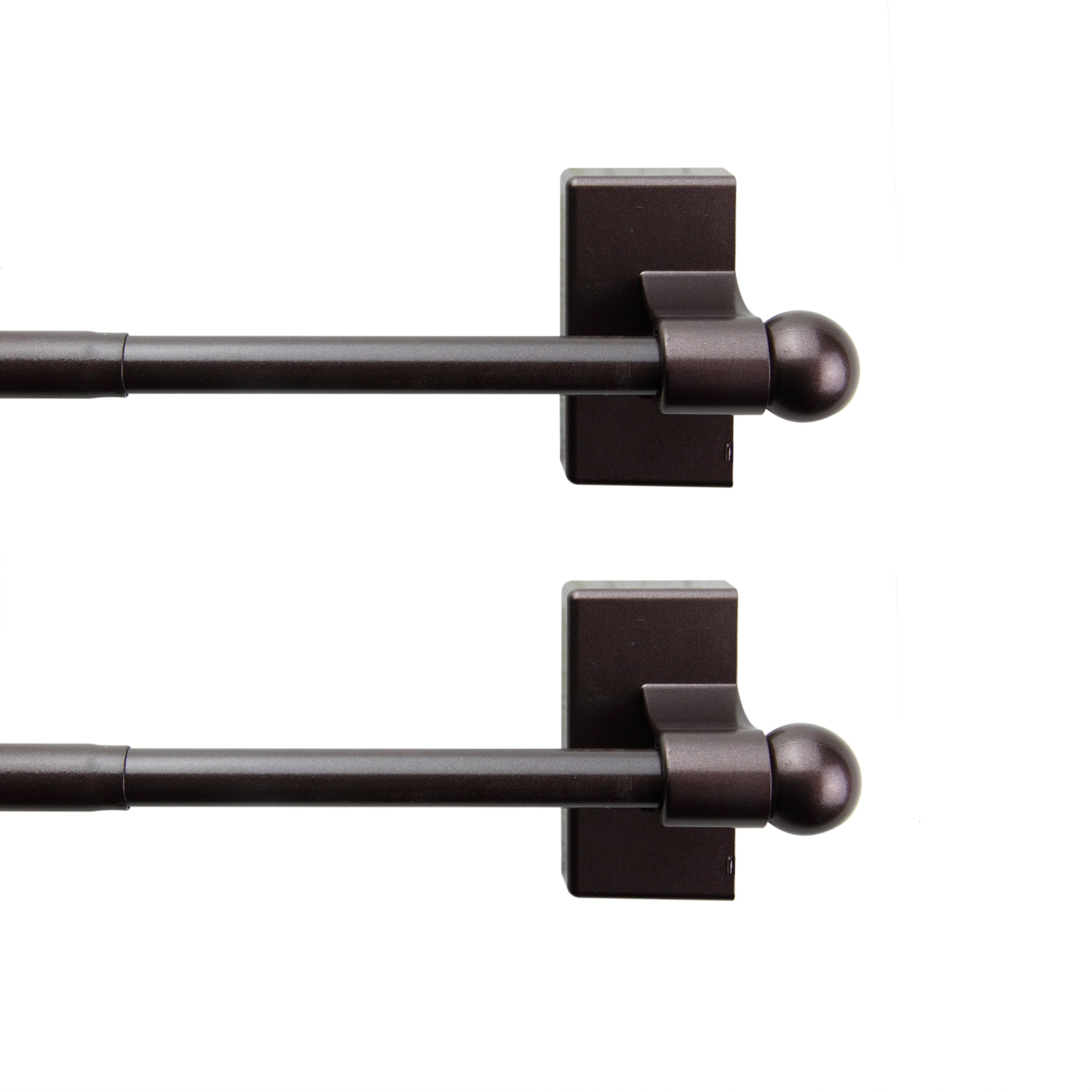 Rod Desyne 7/16 in Magnetic Rod (Set of 2), 48-84 inch, Cocoa