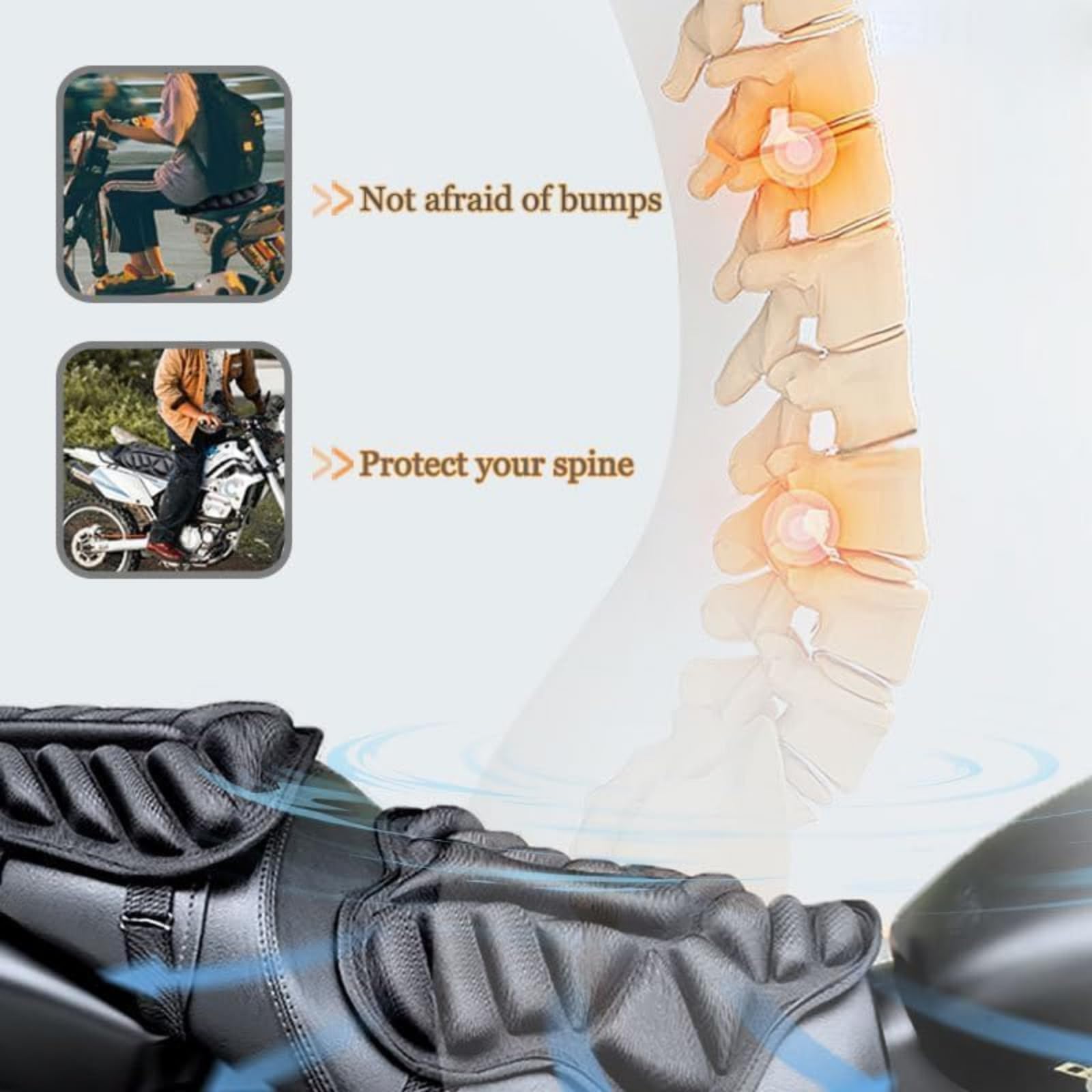 per Harley Davidson Road King 2001-2008 Cuscino Sella Moto