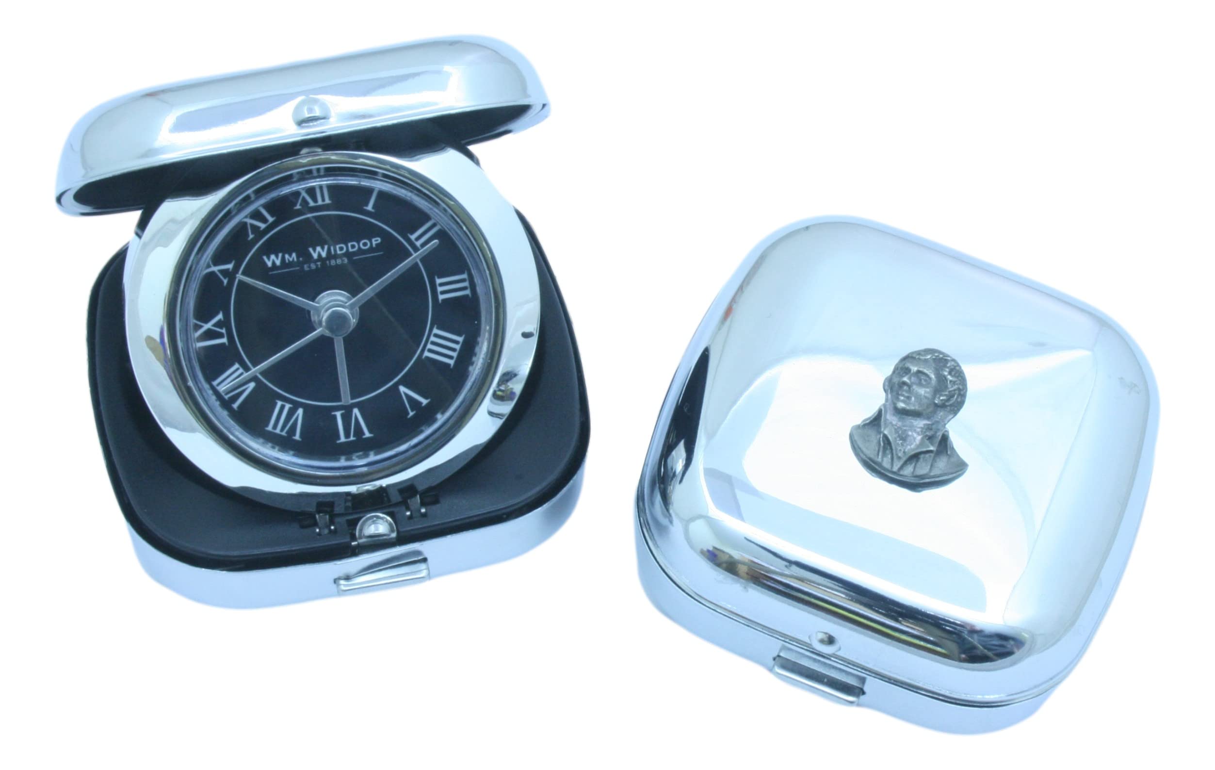 Robert Burns 'Rabbie' Travel Quartz Movement Alarm Clock 507