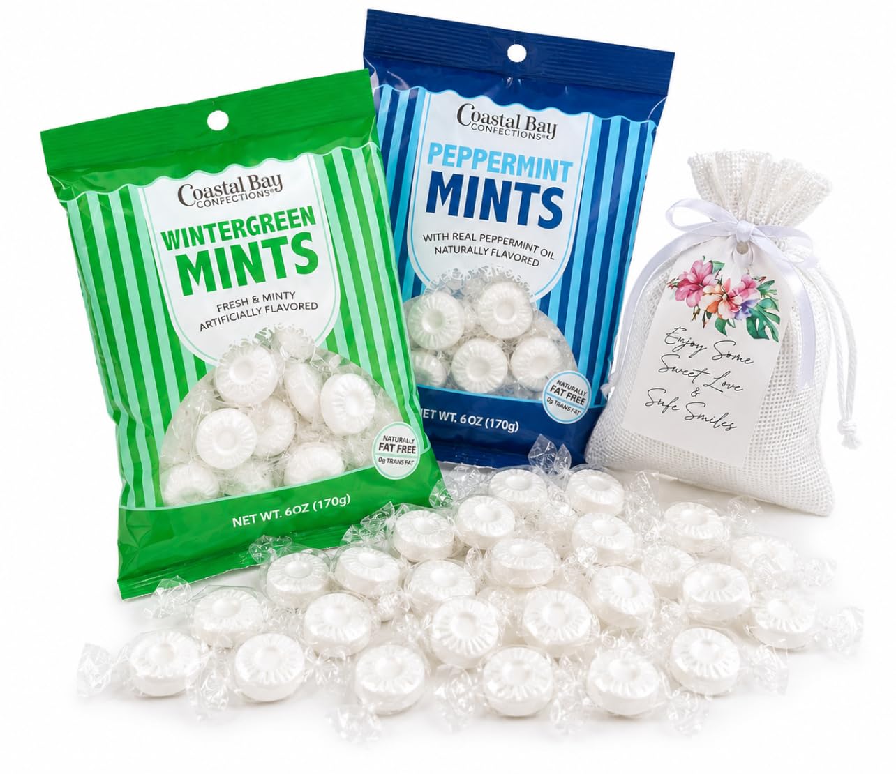 Amazon.com : Coastal Bay Fat Free Mints Variety Pack | 2 Flavors