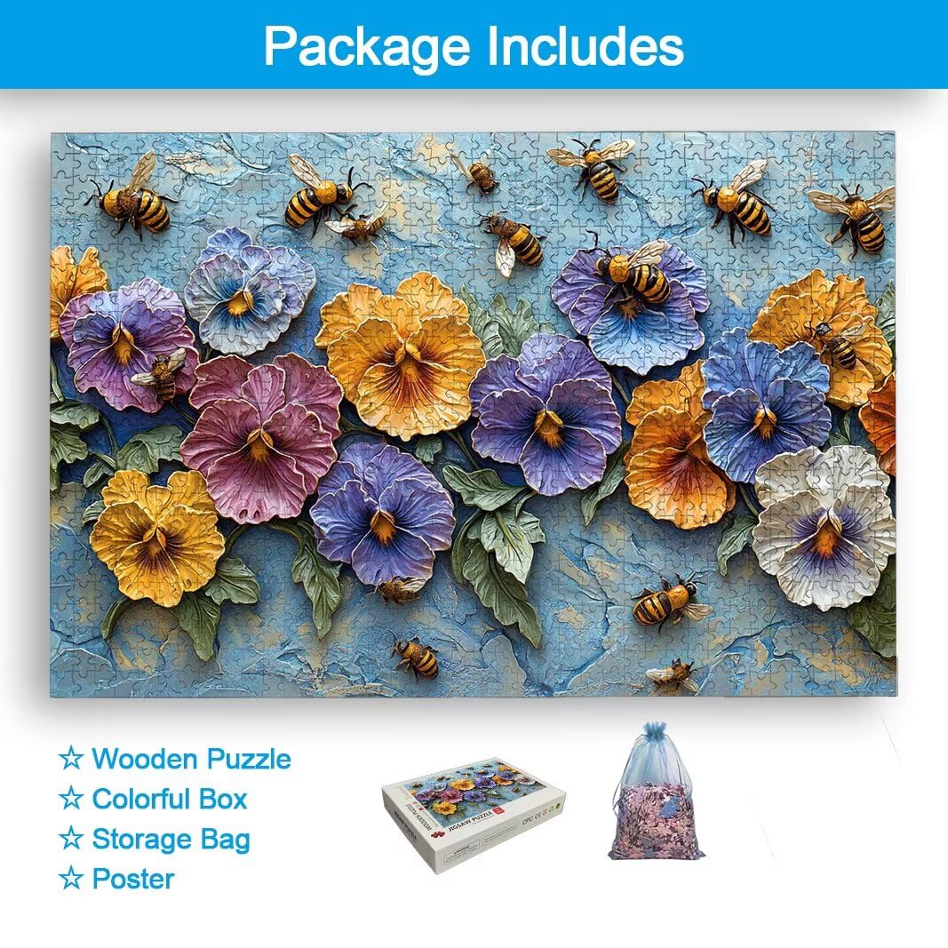 Puzzle 3000 Pièces Adultes, Puzzle 3000 Pieces Fleur, Cadeau Femme -2180