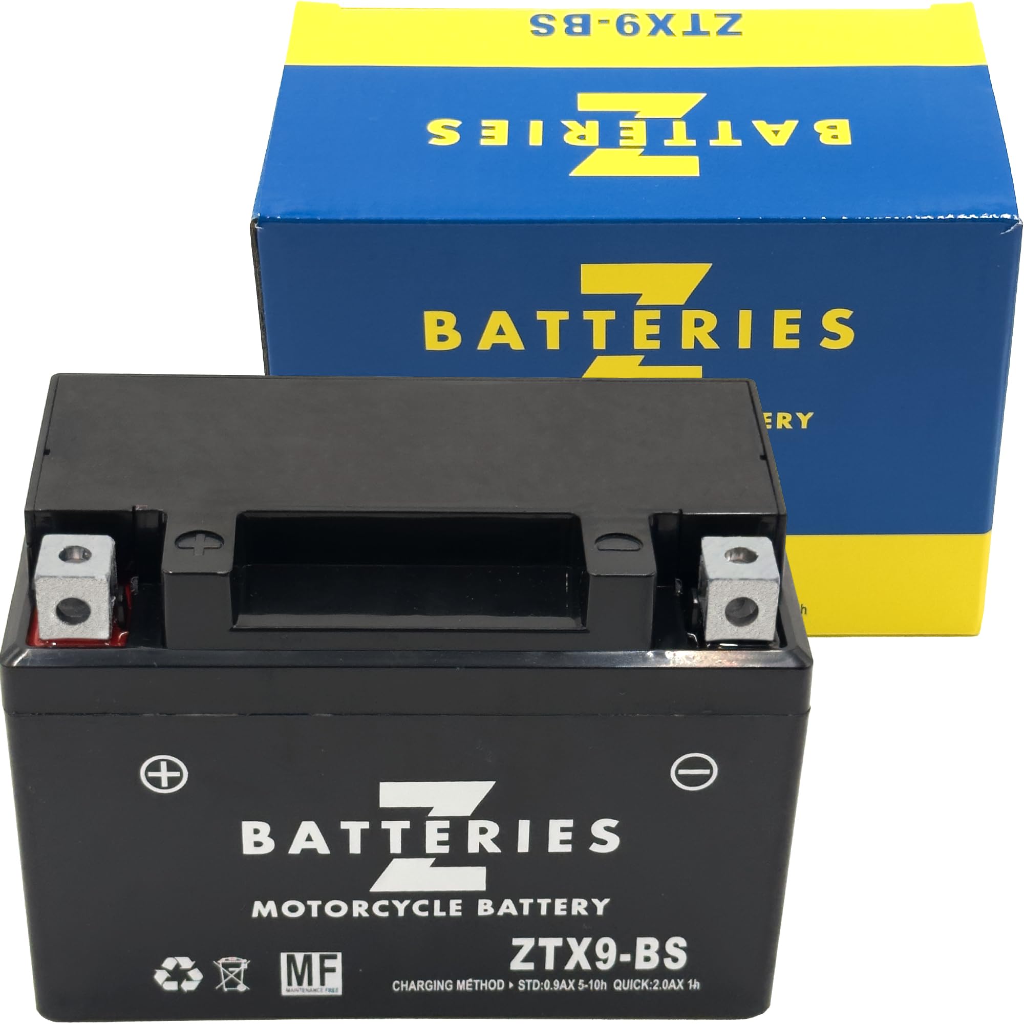 Amazon | Z BATTERIES バイクバッテリー YTX9-BS ユアサ 互換 ZTX9-BS