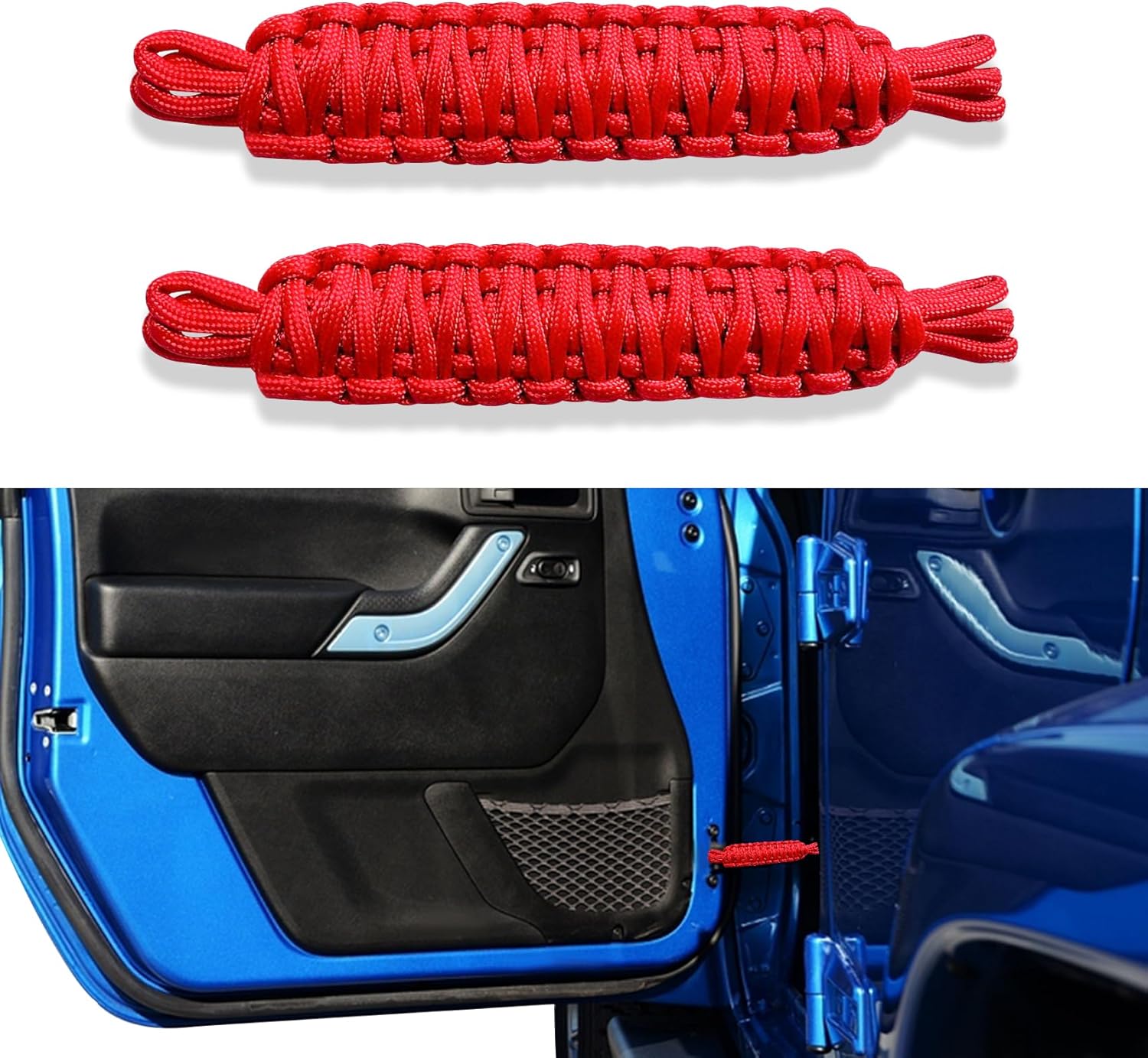 Lecctso 2PCS Car Door Limiting Straps, Heavy Duty