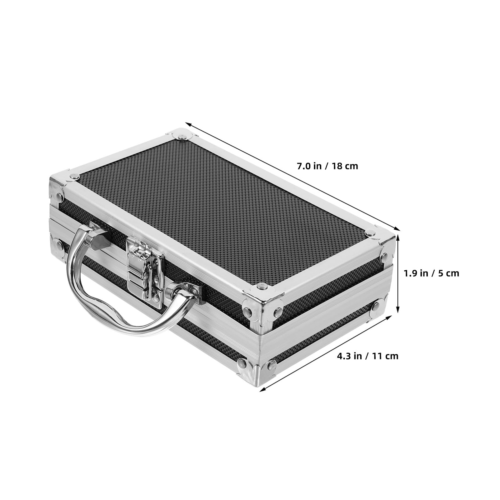 OUNONA Estuche para herramientas de aleación de aluminio (2 unidades),