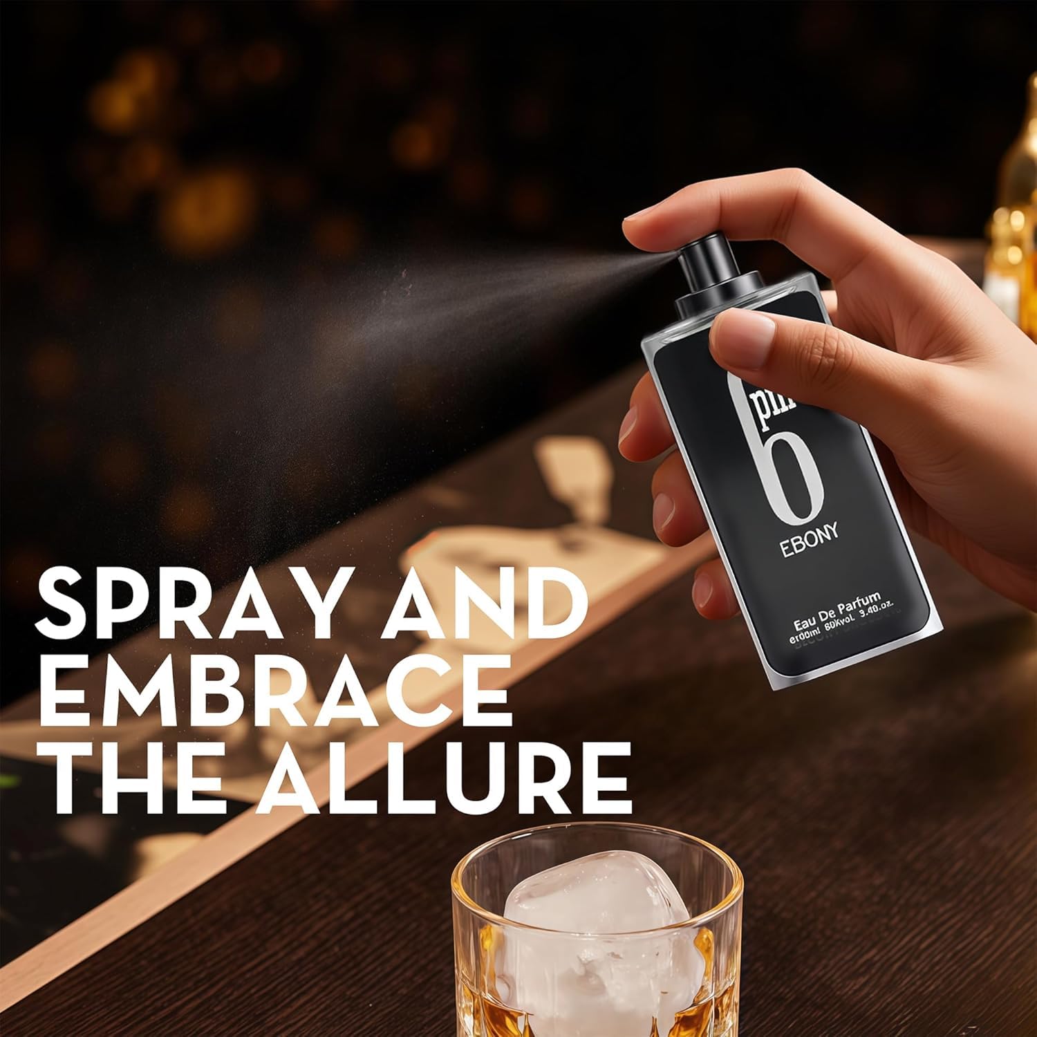 Signature Scent 4-Piece Fragrance for Men Includes Lion Black/6pm Royal/6pm Ebony/Aswad Aqua Oriental, Spicy, Woody, Aquatic Cologne for Men in 100ml/3.4 Fl oz x 4 Bottle