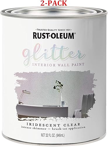 Pintura brillante cepillable RUST-OLEUM de un cuarto de galón