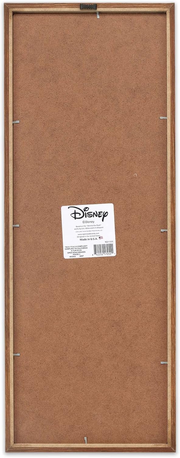 Disney Winnie the Pooh and Piglet True Friends Are Forever Framed Wood Wall Decor - Large Winnie the Pooh Picture for Kids' Bedroom or Nursery