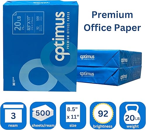 Miniatura 8 de UBMOVE Papel para impresora multiusos, 8.5 x 11 pulgadas, 20 libras, (negro, 100 hojas)