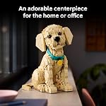 LEGO Icons Chiot Golden Retriever Ensemble de Construction pour Adultes, 18 ans et plus - Décor pour Maison, Chambre ou Étagère - Cadeaux pour Femmes & Hommes - Figurine de Chien Articulée - 11384