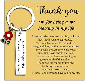 Thank You Gifts for Women Men Administrative Assistant Gifts Appreciation Gift for Teacher Employee Retirement Nurse Friend Coworkers Farewell Never Forget The Difference That You Make