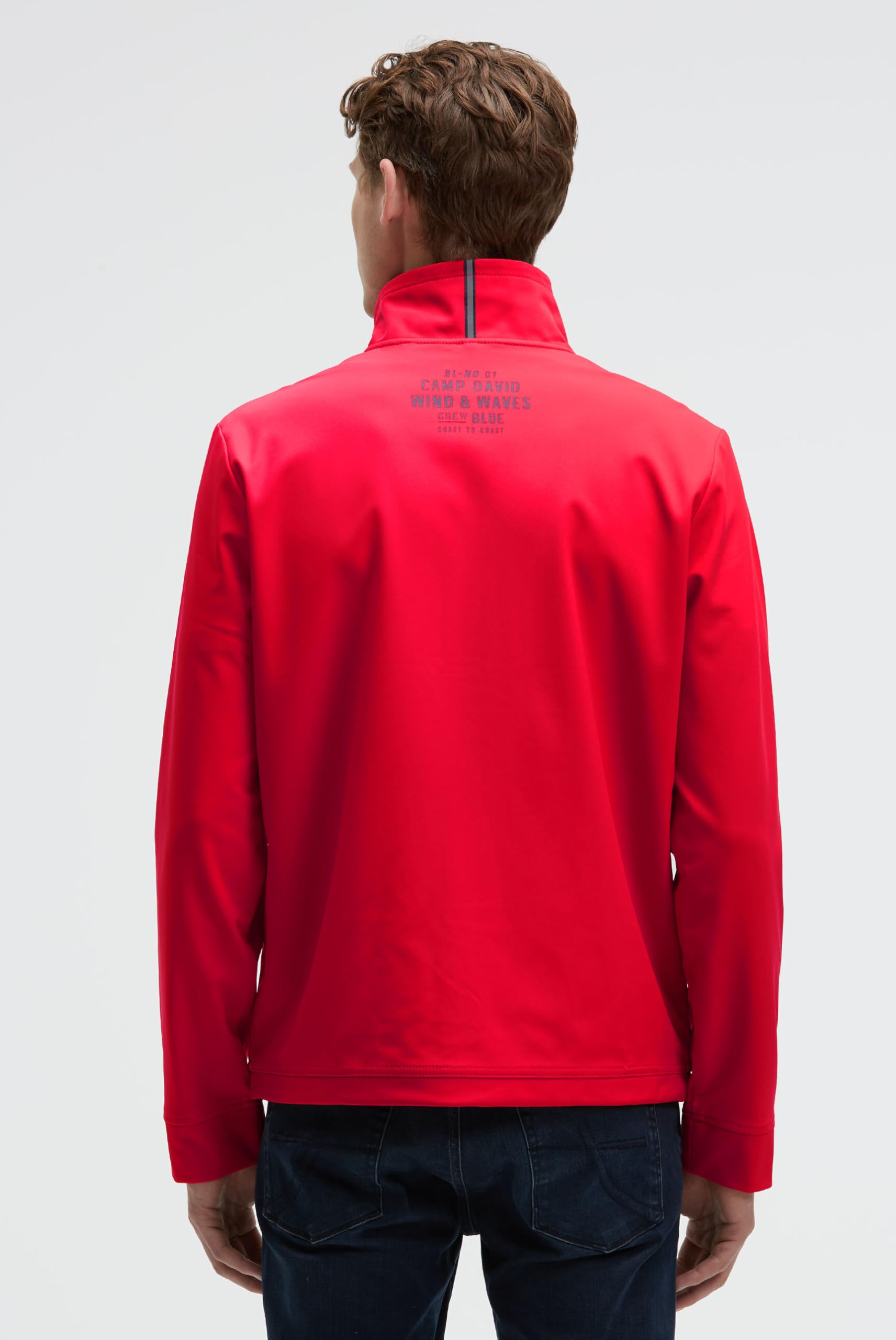 Camp David Herren Softshelljacke mit Patch und Print