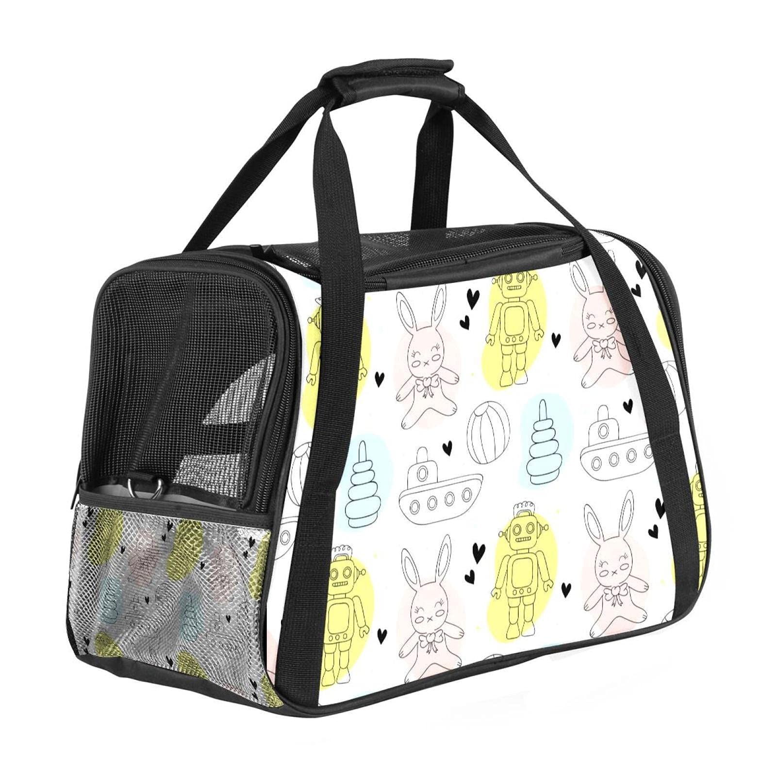 Sac pour animal domestique avec motif robot de dessin animé