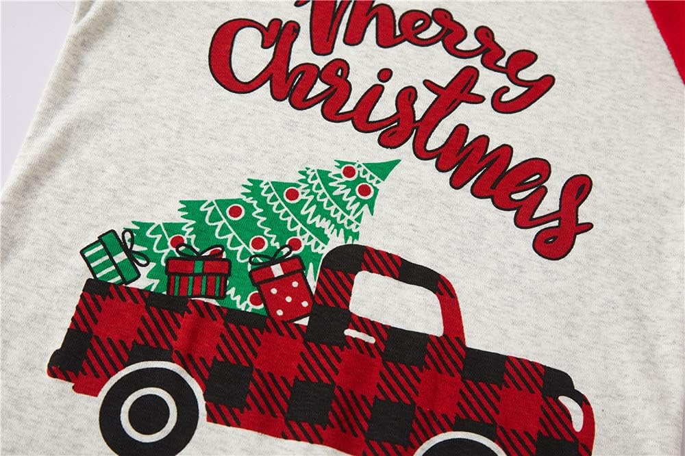 Kids Christmas Pajamas 100% Cotton Toddler Girls Long Sleeve Elf Pjs Set Boys Xmas Jammies 3t-10t - Image 3