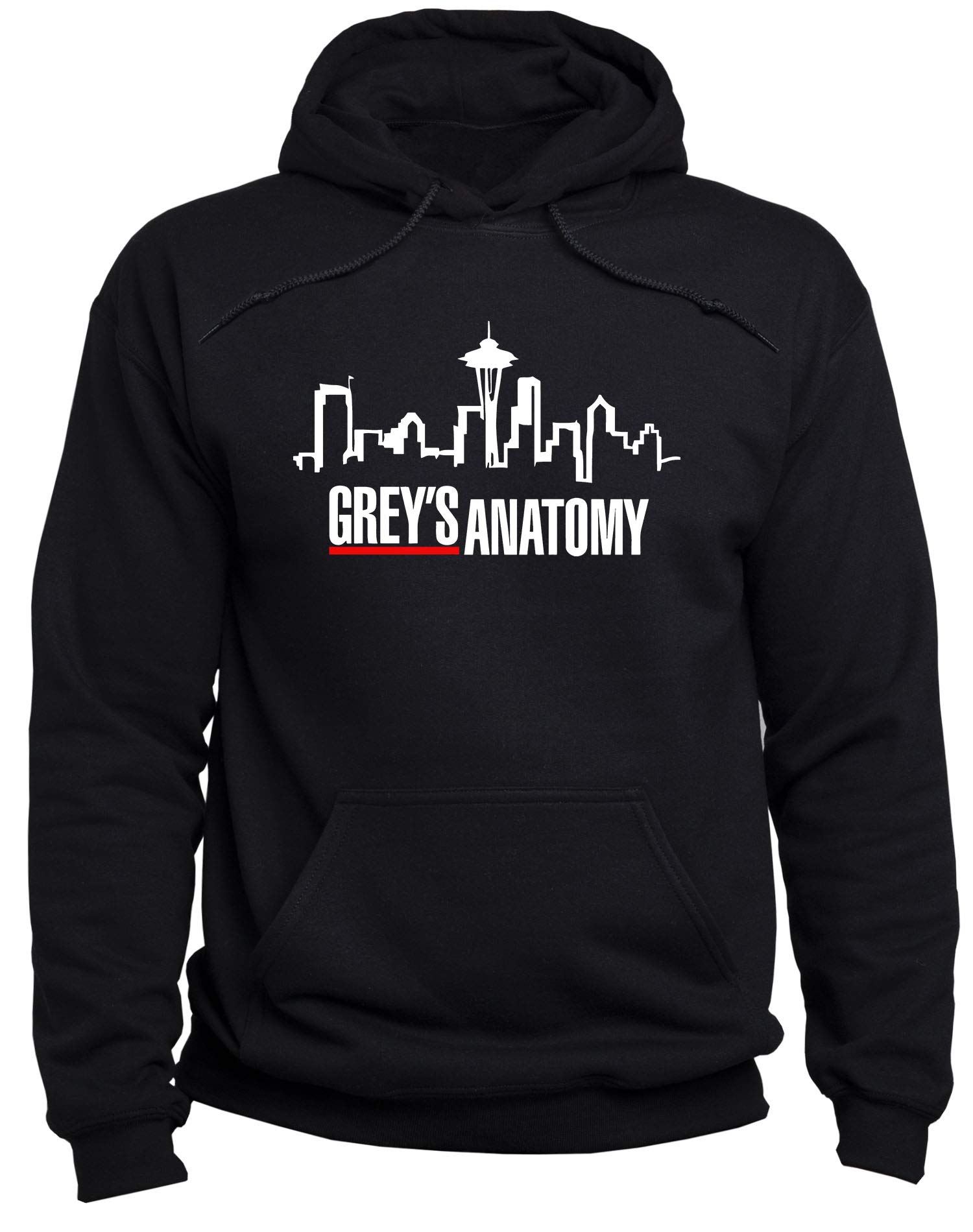 Sweat à capuche Grey's Anatomy unisexe gris confortable