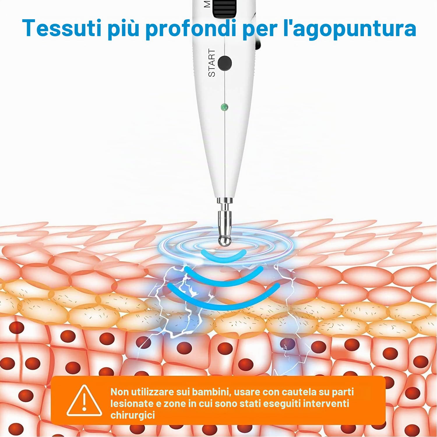 Rhorawill Penna per Agopuntura Elettronica,